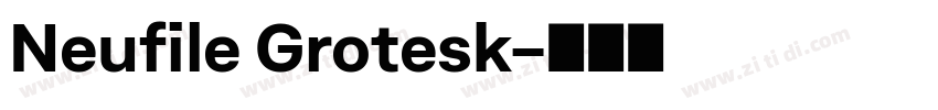 Neufile Grotesk字体转换